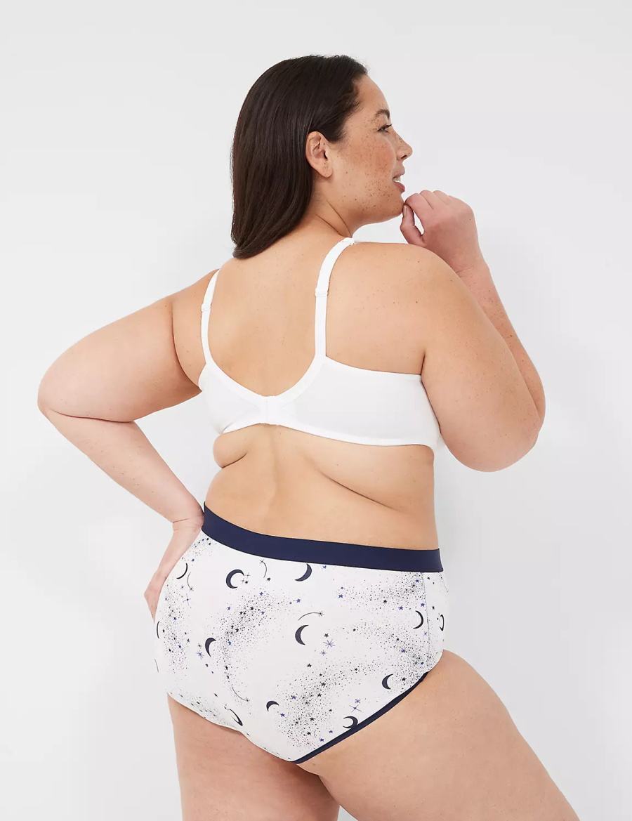 White Lane Bryant Cotton Full With Wide Waistband Women Briefs | TDT4287KS