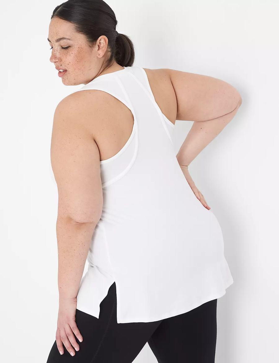 White Lane Bryant LIVI Pride Racerback Women Tank Top | RDN1660ML