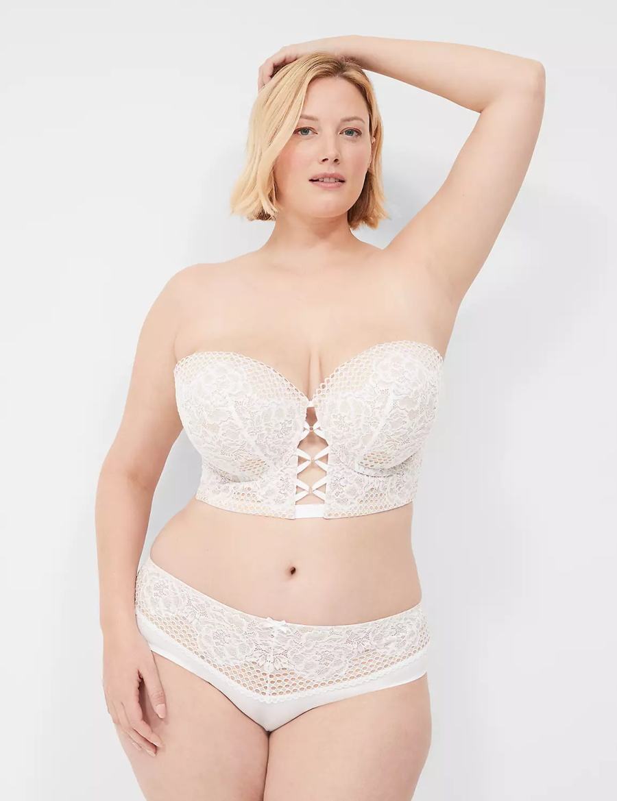 White Lane Bryant Longline Boost Multi-Way Women Strapless Bra | VGZ2670GB