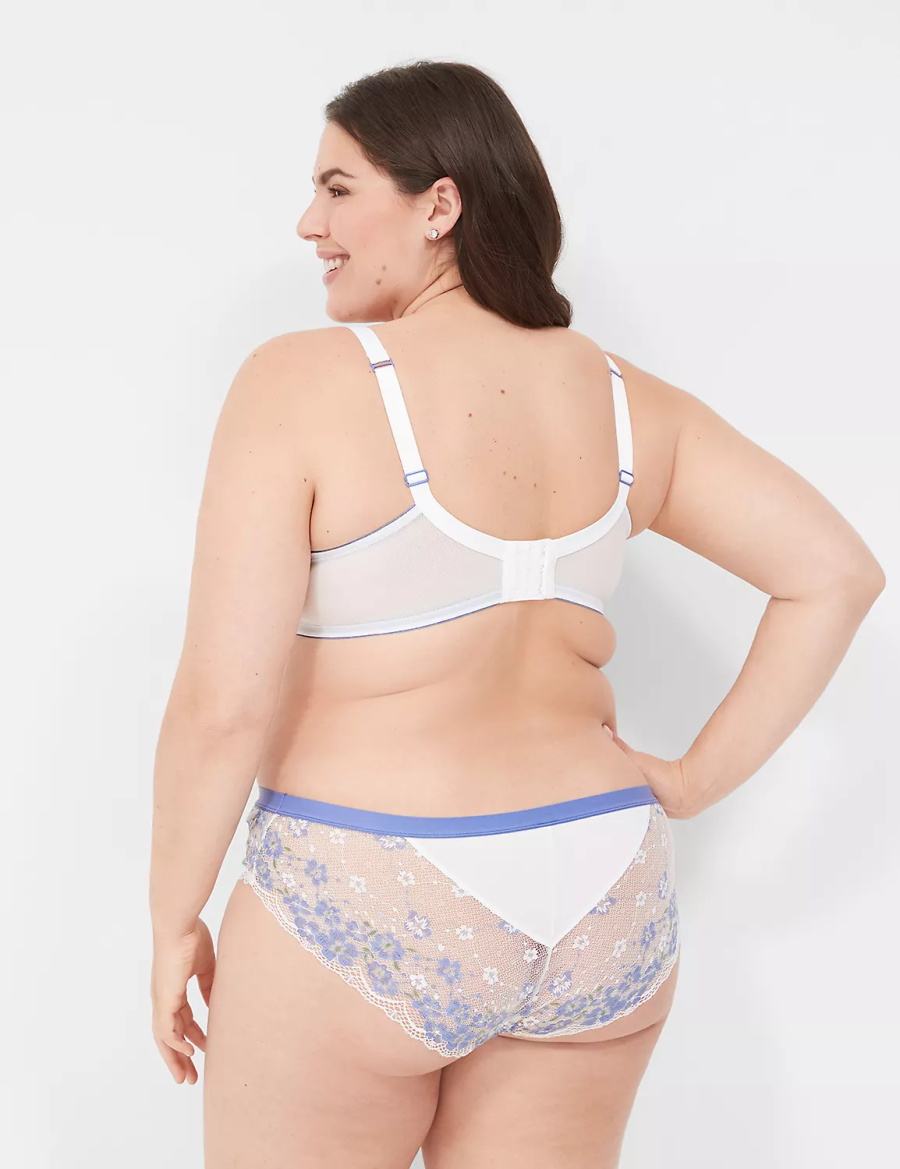 White Lane Bryant Stretch Lace Women Hipster Panty | GZK6920JV