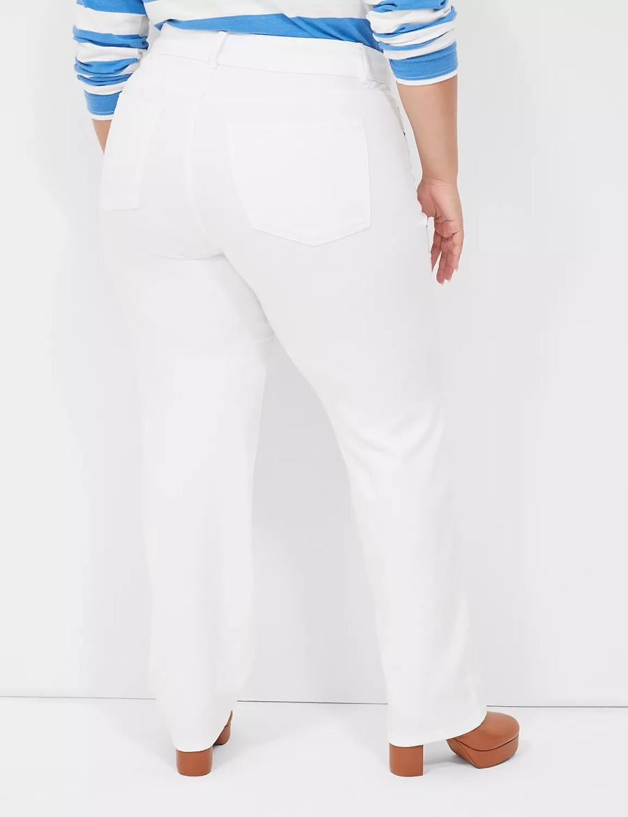 White Lane Bryant Tighter Tummy Fit High-Rise Straight Women Jeans | MFW2577HV