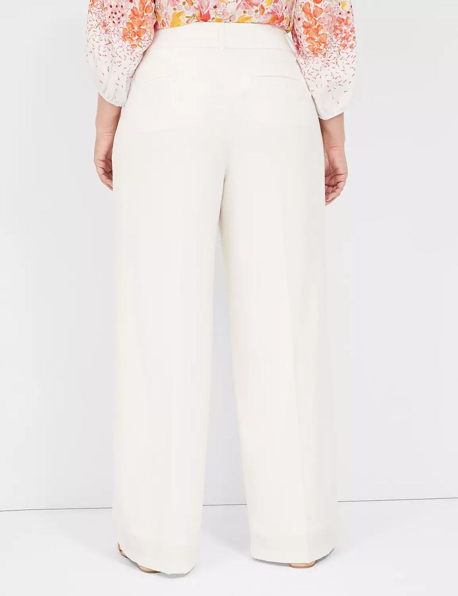 White Rose Lane Bryant Perfect Drape High-Rise Wide Leg - Fully Lined Women Pants | CFH5115RZ