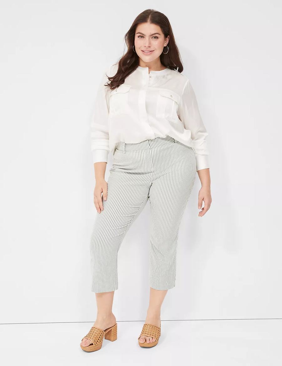 White Rose Lane Bryant Satin Long-Sleeve Button-Front Women Blouse | IQA935JF