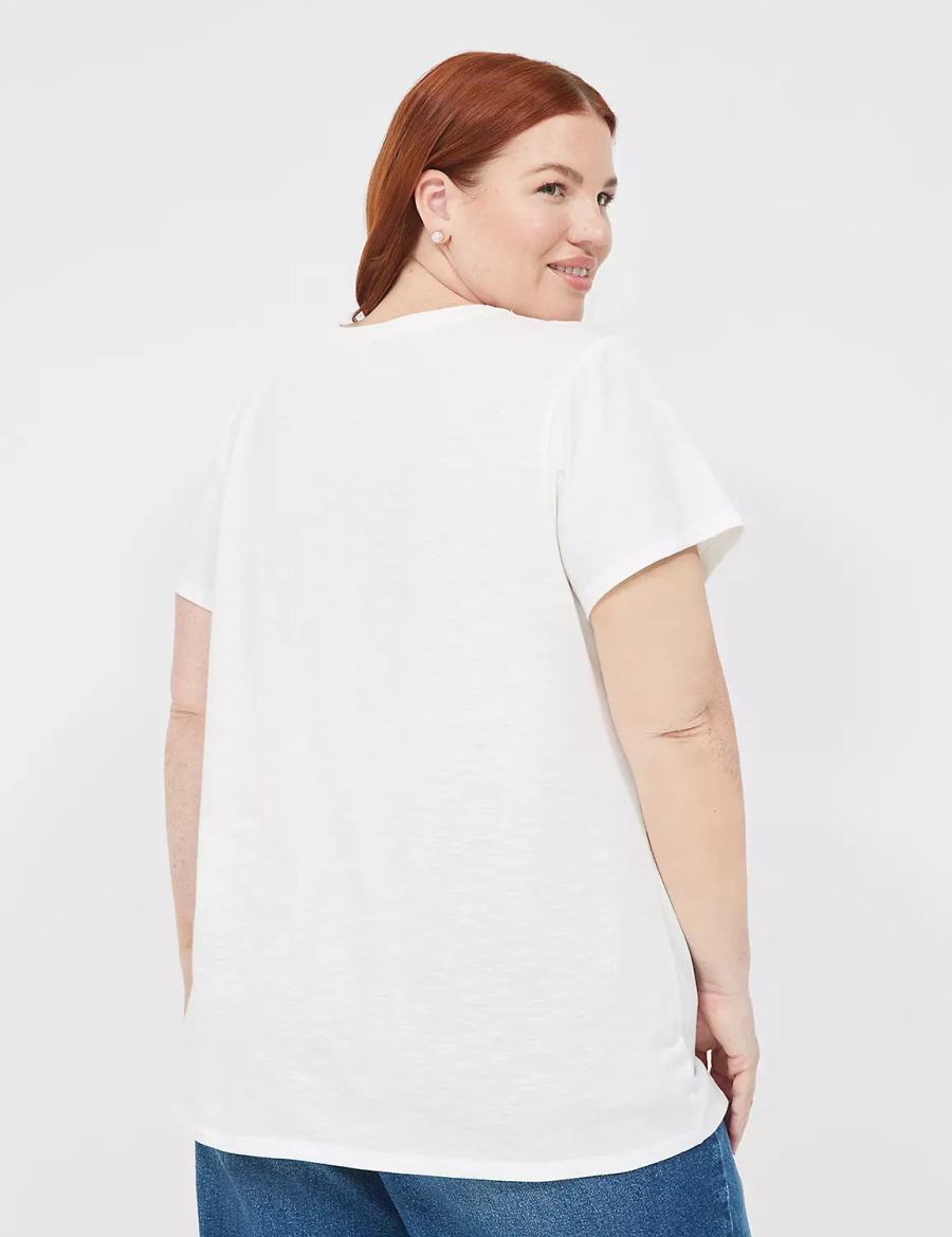 White Rose Lane Bryant Sunset Chaser Graphic Tee Women T Shirts | APW6354WF